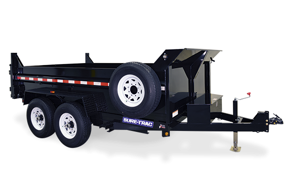 7x14 Sure Trac HD Dump Trailer (14k)  Scissor